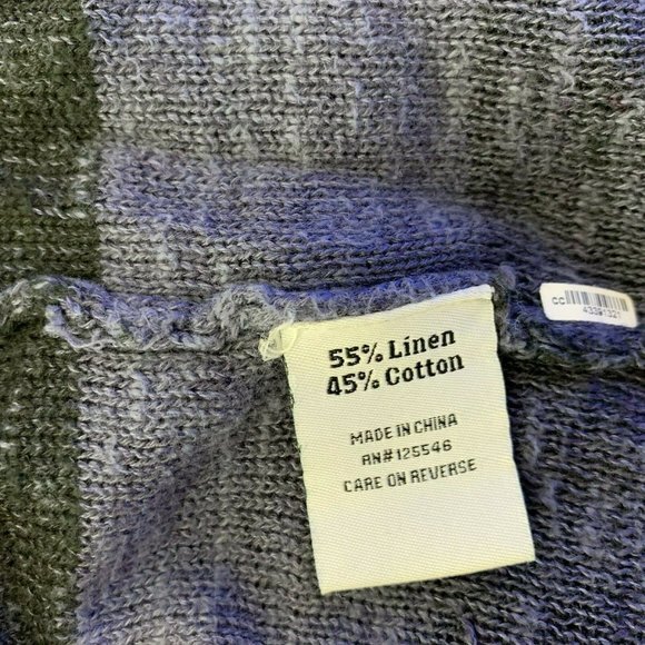 Habitat Linen Cotton Open Front Knit Cardigan - Picture 11 of 12